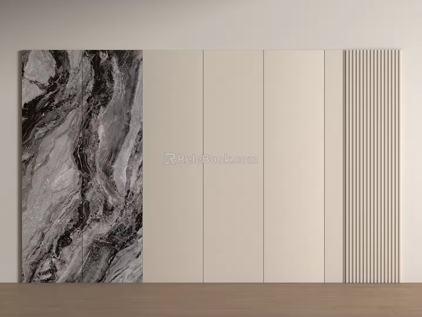 Modern sofa background wall Modern sofa background wall 3d model