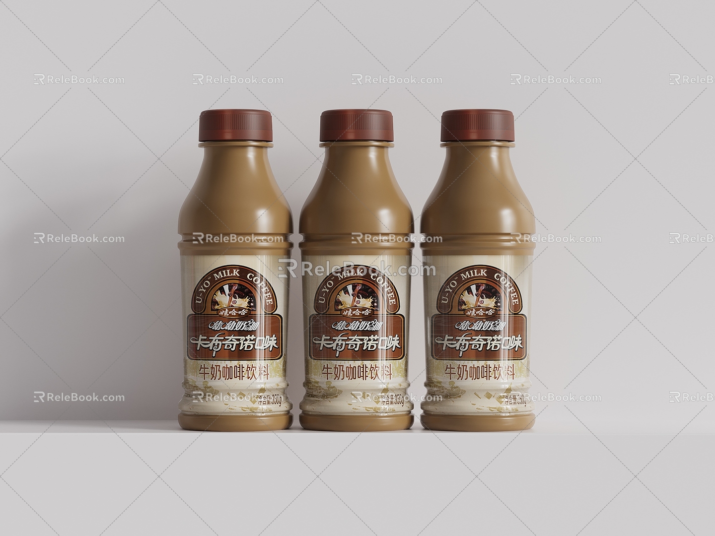 Milk Tea Coffee Beverage Bottled Beverage 3d model