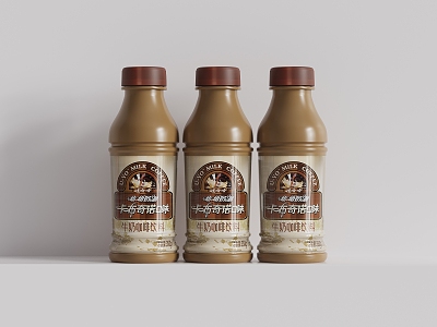 Milk Tea Coffee Beverage Bottled Beverage 3d model