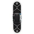 Electric Skateboard With LED Light Strips Hexagonal Grip Design Black White Non Slip Deck 3d model