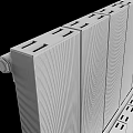 Black and White Modern Flat Panel Radiator with Stylish Sleek Design 3d model