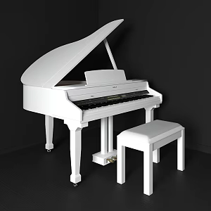 Grand Piano Stool 3d model