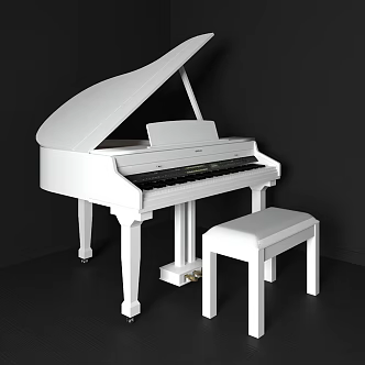 Grand Piano Stool 3d model