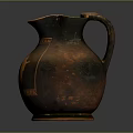 Ancient Greek Amphora With Red Figure Decorations And Historical Artistic Scenes