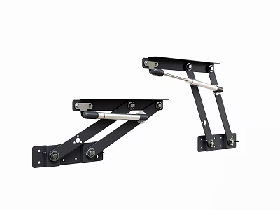 Durable Black Metal Hardware Tools Support Brackets For Furniture And Equipment 3d model