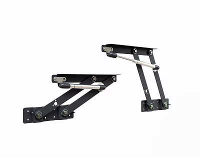 Durable Black Metal Hardware Tools Support Brackets For Furniture And Equipment 3d model