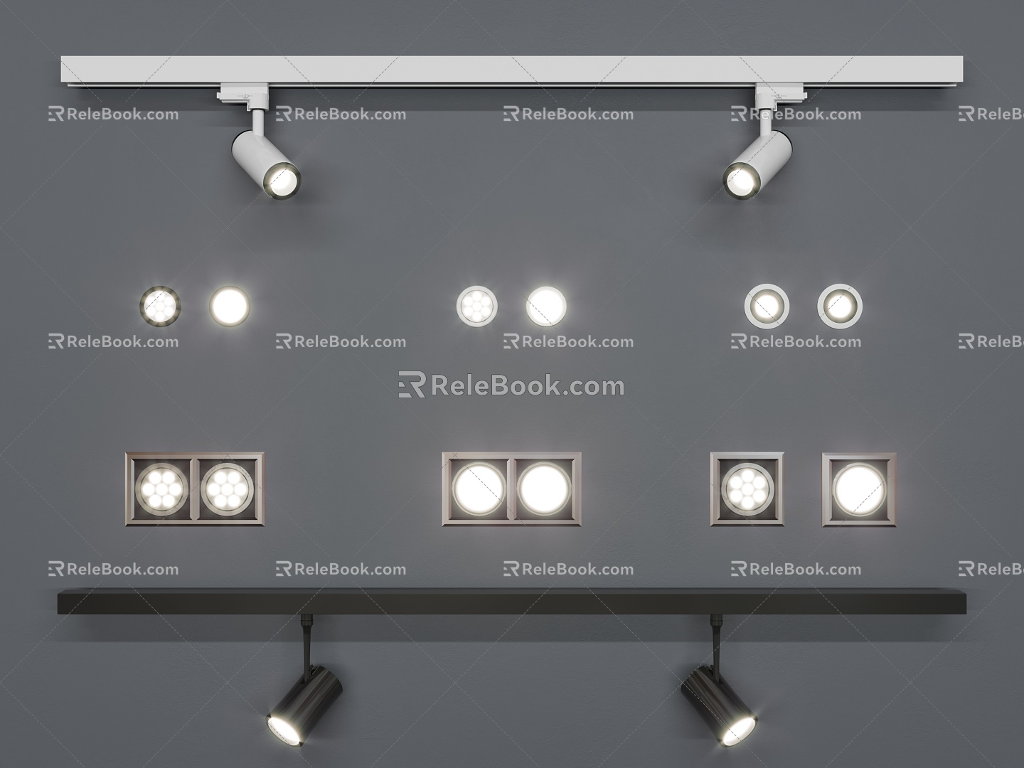 Modern Spotlight Downlight Spotlight 3d model