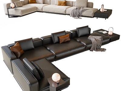 Modern Corner Sofa Leather Sofa model