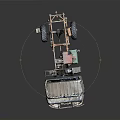 Old Worn Truck With Large Tires Exposed Chassis And Rustic Exterior