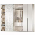 Modern Wardrobe Interior Design With Glass Door Hanging Clothes Drawers And Storage For Bags