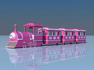 Modern Amusement Equipment Trackless Train 3d model