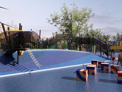 Modern children's play area model