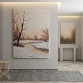 modern decorative painting 3d model