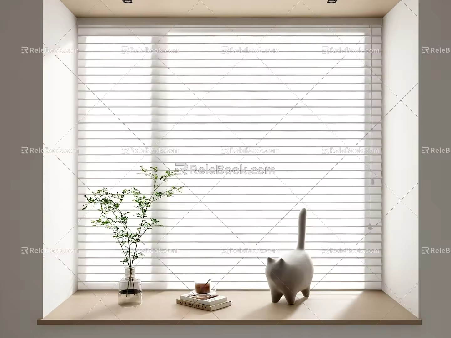 Modern Shangri-La Window 3d model