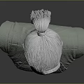 Detailed Female Bust Sculpture With Updo Hairstyle Intricate Clothing And Modern Neutral Tone