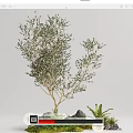 arbor landscape tree 3d model
