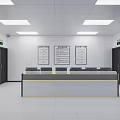 Modern Monitoring Room Computer Room Monitoring Room Command Control Room 3d model