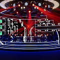 Modern Luxury Ballroom Stage Design With Dynamic Lighting Effects And LED Screens