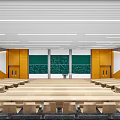 Modern Classroom Ladder Classroom 3d model