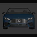 Blue Mercedes AMG Convertible Sports Car With Sleek Design And Modern Style
