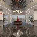 Luxury Modern Interior Design With Marble Floors Chandeliers And Sofa Seating