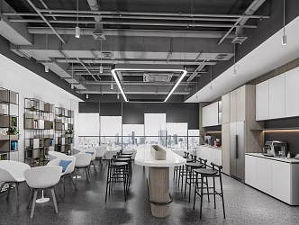 Modern pantry office pantry 3d model
