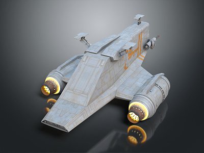 Modern Spaceship Spacecraft 3d model