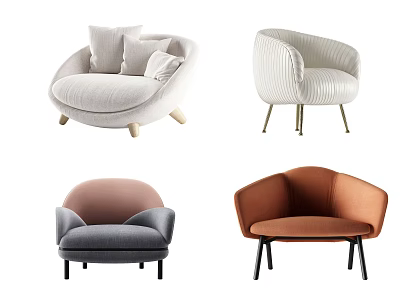 Modern single sofa 3d model