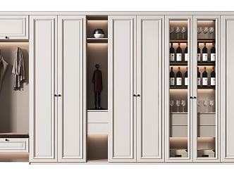 American Wine Cabinet 3d model