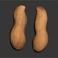 Two Fresh Orange Sweet Potatoes With Smooth Skin On Black Reflective Background