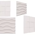 Modern wall panel simple shape wall panel 3d model