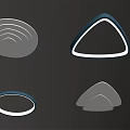 modern ceiling lamp 3d model