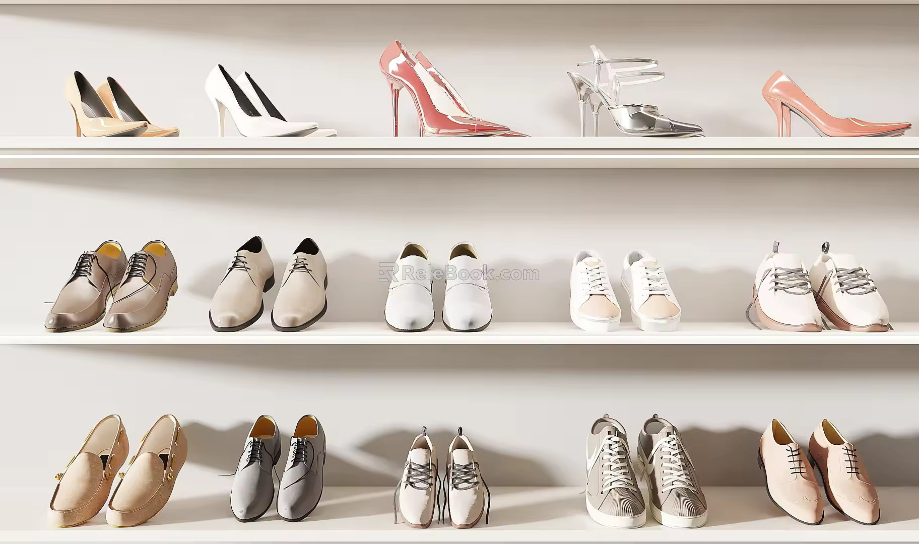 Modern Shoes Combination 3d model