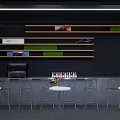 Mercedes Benz Car Display With Black Wall Large Screen And White Vehicle