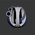 Futuristic Silver Weapon With Blue Accents Red Buttons And Sleek Base Design