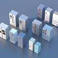 Assorted Refrigerators And Freezers In Various Sizes Colors And Styles For Home Use