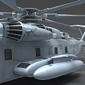 US Marines Military Helicopter Featuring Detailed Rotor Blades And Gray Fuselage Design