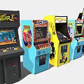 Modern game arcade 3d model