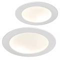 White Modern LED Recessed Downlights Sleek Design For Home Ceiling Lighting 3d model