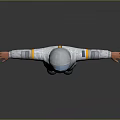 Modern Astronaut In Detailed White Spacesuit With Arms Outstretched For Cosmic Exploration
