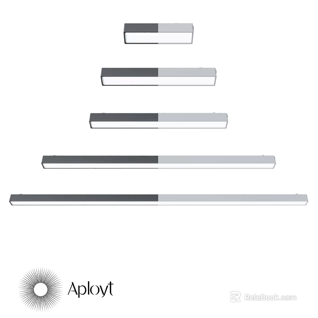 Modern Downlights And Spotlights With Various Sizes Sleek Linear Profiles For Interior Lighting 3d model 