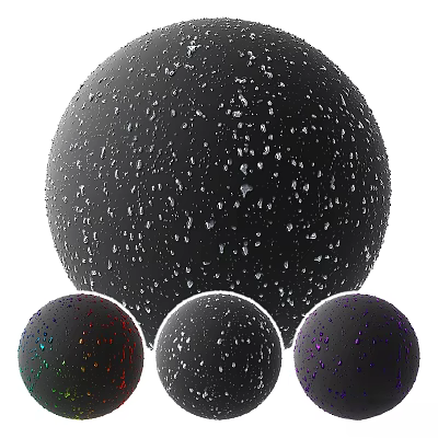 Modern components water droplets, rain, fog and moisture 3d model