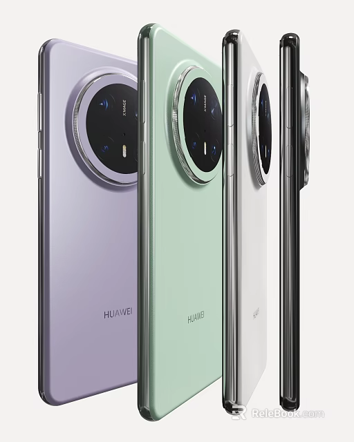 HUAWEI Smartphones With Circular Camera Module In Multiple Colors Sleek Design 3d model 