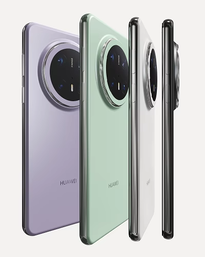 HUAWEI Smartphones With Circular Camera Module In Multiple Colors Sleek Design 3d model