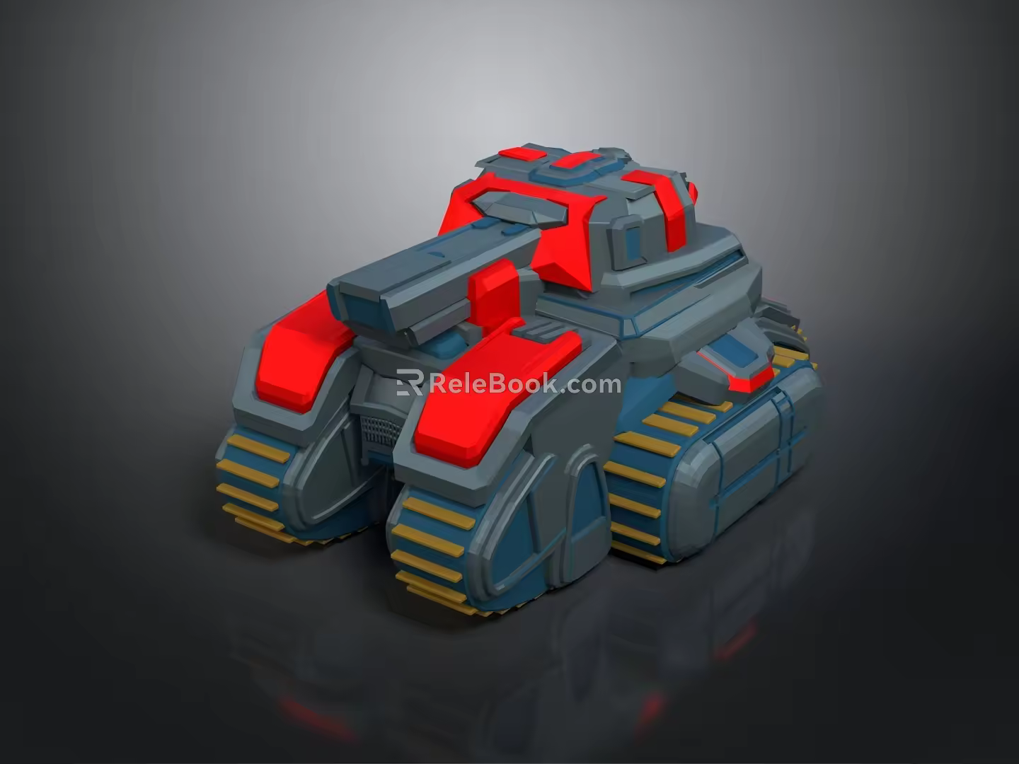 Toy Tank Game Items 3d model