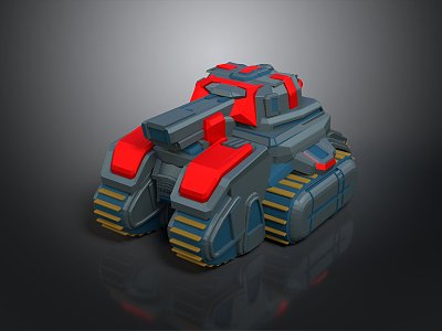 Toy Tank Game Items 3d model