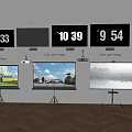 Different Size TVs Wall Mounted And Floor Stand Display Scenery