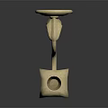 Golden Wall Mounted Candle Lamp With Decorative Carvings And Classic Design