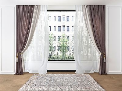 Modern Curtain Fabric Curtain model