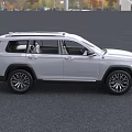 White Jeep SUV Modern Electric Vehicle With Front Grille And Alloy Wheels